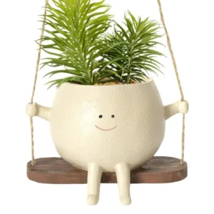 Hanging Happy Face Planter Pot - 01