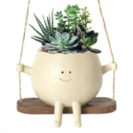 Hanging Happy Face Planter Pot - 04