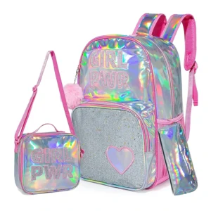 Kids Bright PWR Backpack and Lunch Box Set Pink - 01