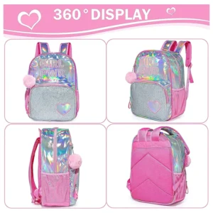 Kids Bright PWR Backpack and Lunch Box Set Pink - 02