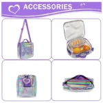 Kids Bright PWR Backpack and Lunch Box Set Purple - 04