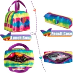 Pop It Butterfly Kids Backpack and Lunch Box Set - C - 05