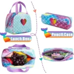 Pop It Mermaid Kids Backpack and Lunch Box Set - B - 04