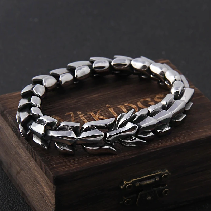 Ouroboros Jormungandr Viking Infinity Bracelet - 01