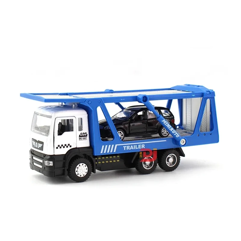 Car Transporter Truck Toy with Lights and Sound + Trolley - 01