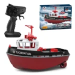 Rc Boat 2.4G 172 Powerful Dual Motor Long Range Wireless Electric Remote Control Tugboat Model