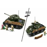 Sherman M4A3 76W Medium Tank Building Blocks