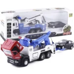 Toy Tow Truck & Rescue Trailer Alloy Model