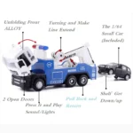 Toy Tow Truck & Rescue Trailer Alloy Model