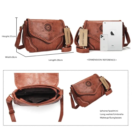 Ann Premium Leather Shoulder Bag - 05